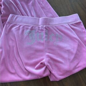 Juicy Couture Pink Velour Pants
